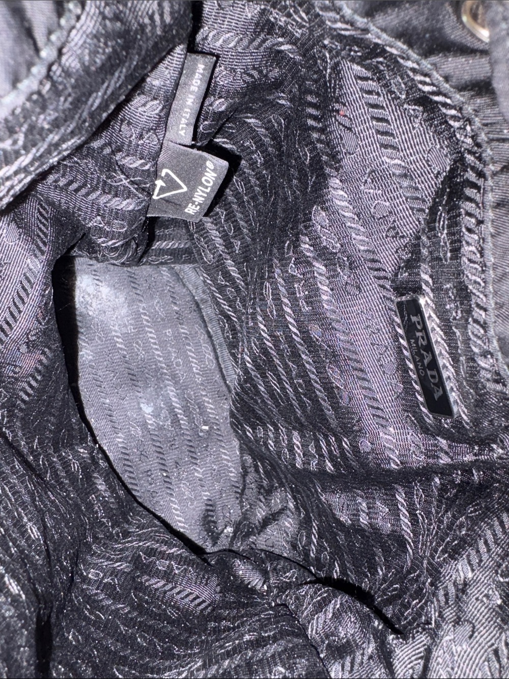 Prada Black Nylon Drawstring Belt Bag - Picture 8 of 9